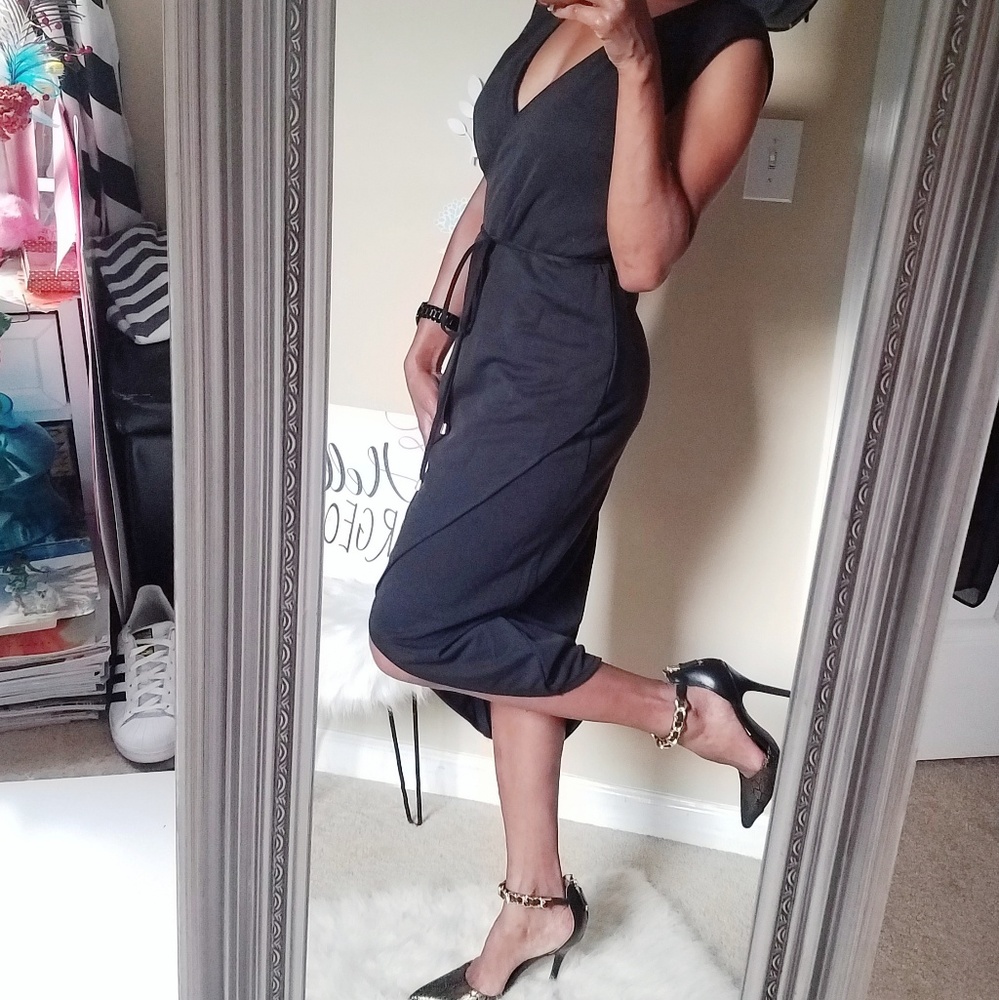 Wrap-Style Career Casual Dress Size Small